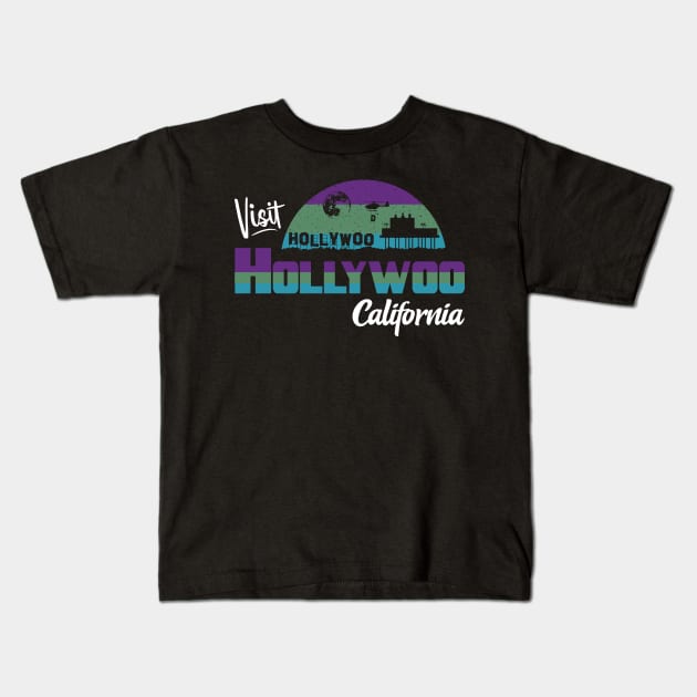 Visit Hollywoo Kids T-Shirt by WMKDesign